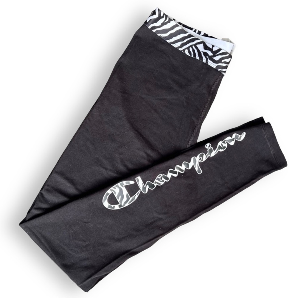 CHAMPION Zebra Print Logo 7/8 Leggings